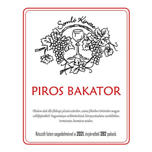 Piros bakator 2021